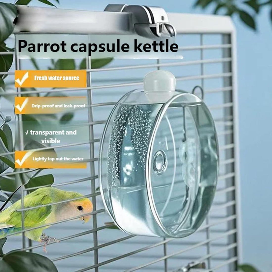 250ml Automatic Bird Water Dispenser with Touch Needle Mechanism Easy