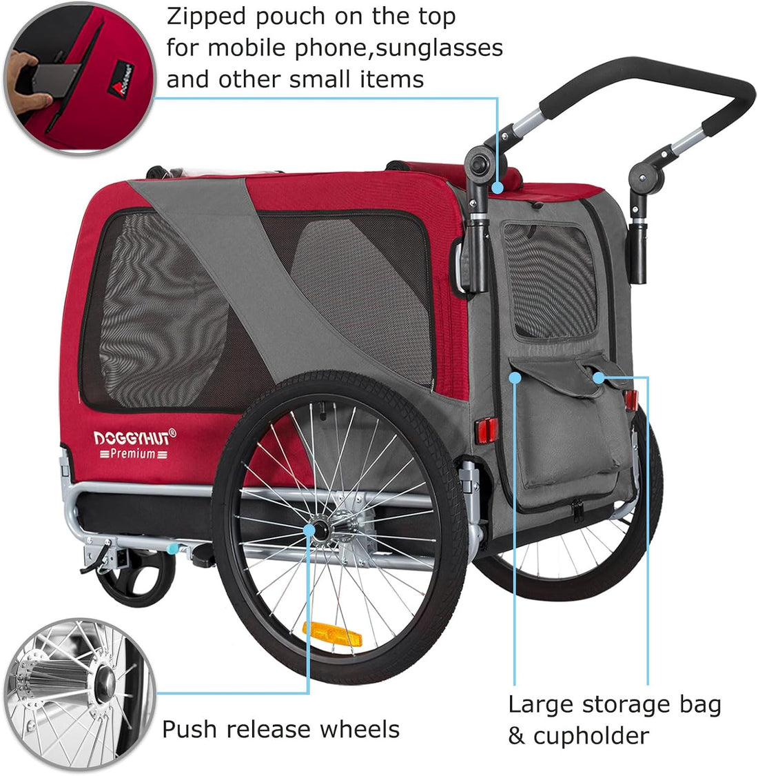 DOGGYHUT® Premium X Large Pet Bike