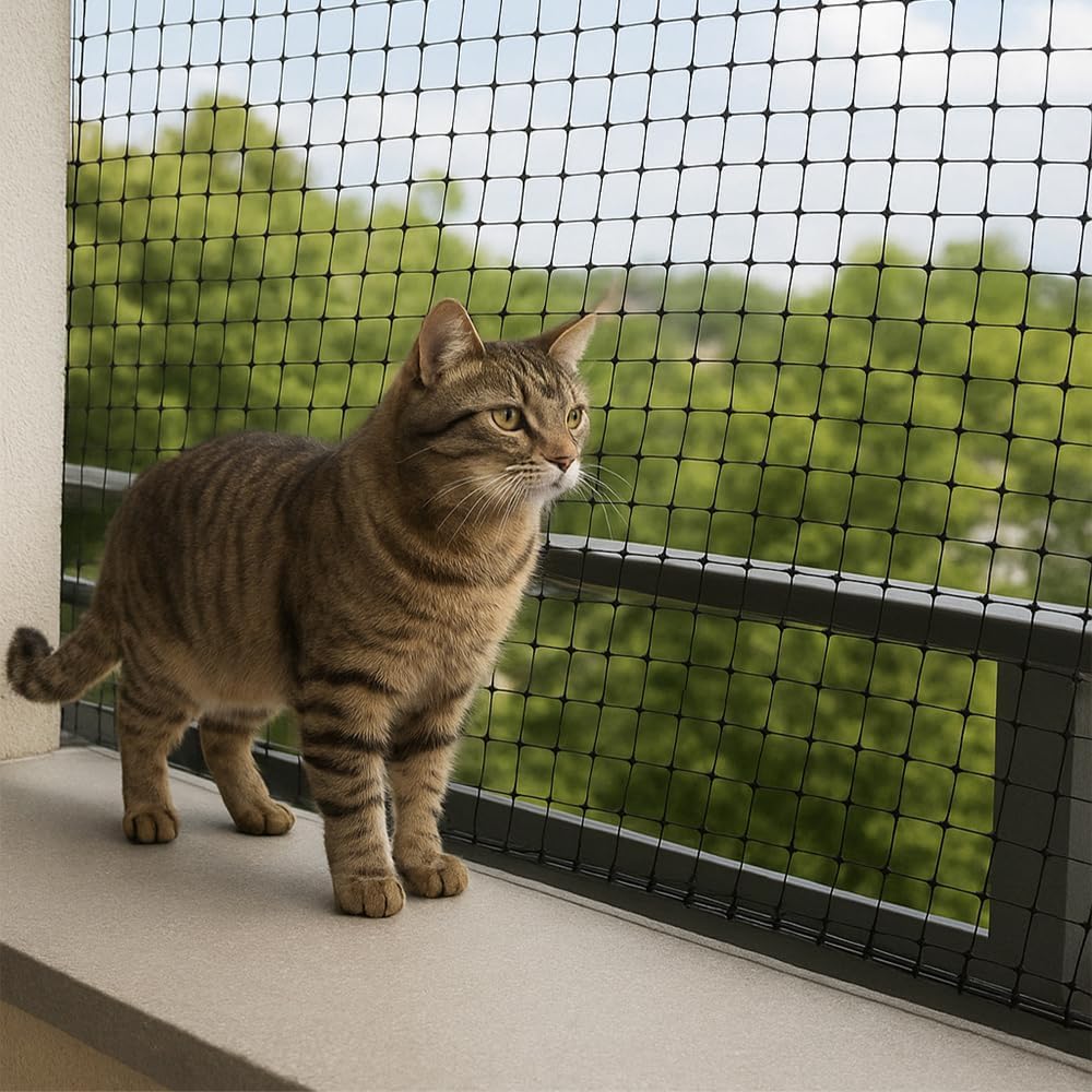 JUNFLYING Cat Balcony Netting