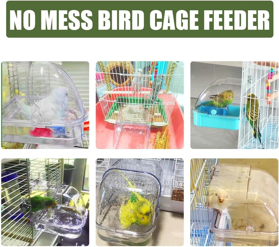 Bird Bath for Cage, Cleaning Pet Supplies Cockatiel Bird Bathtub
