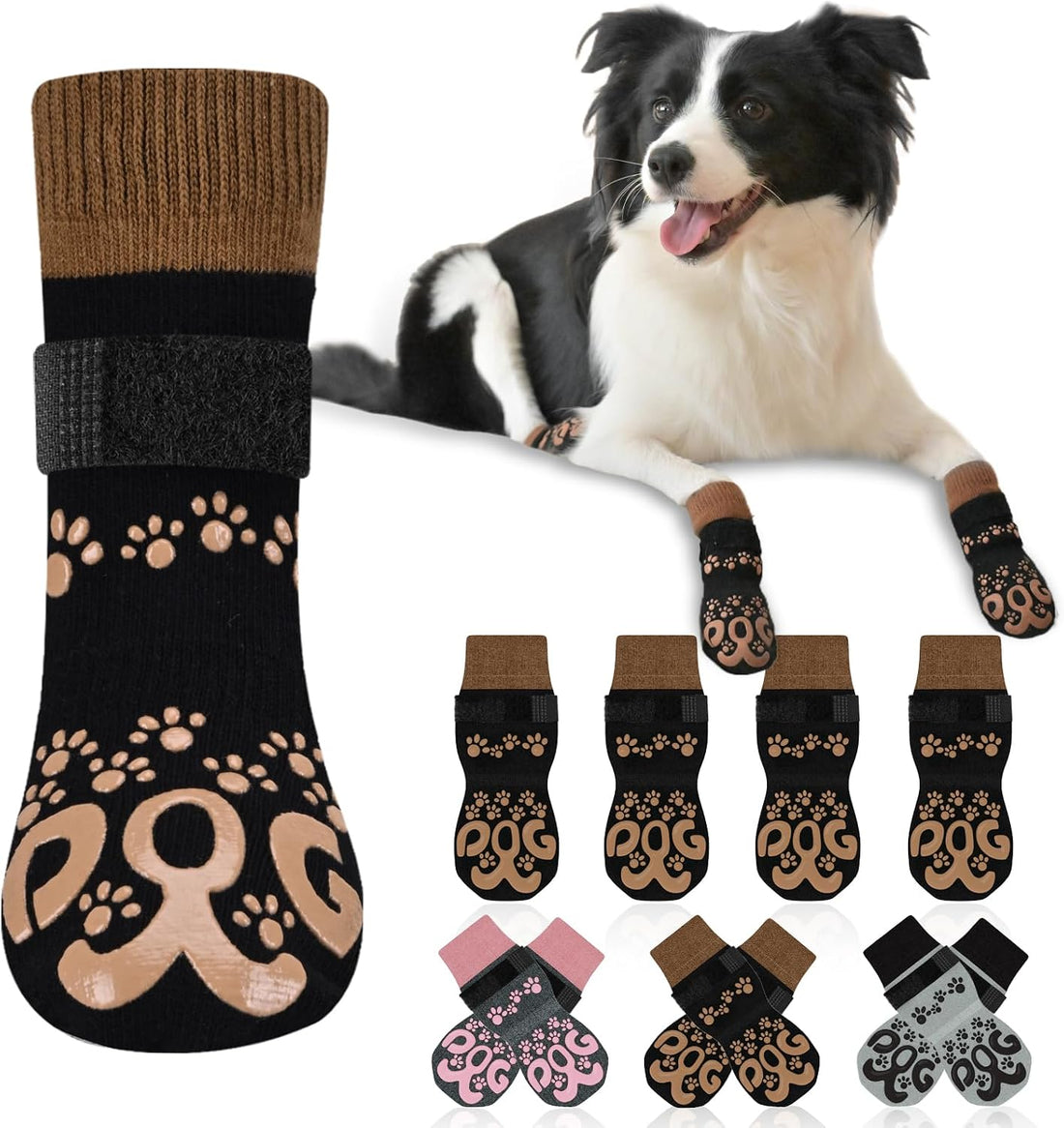 Dog Socks for Hardwood Floors Anti Slip