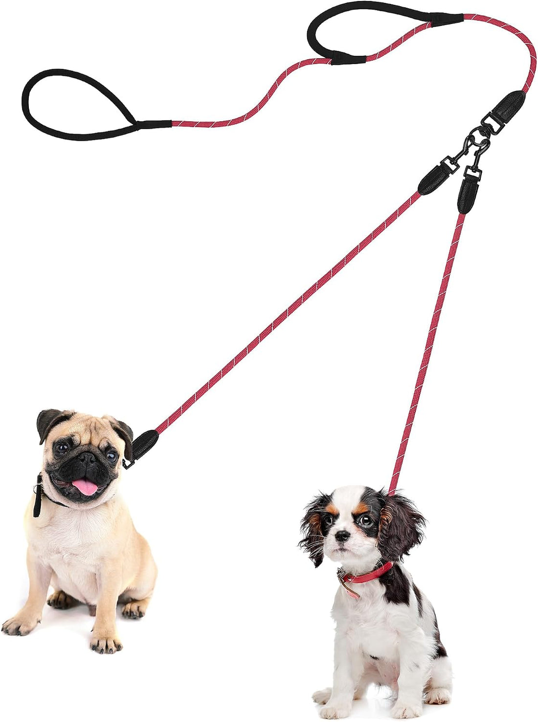 PetBonus Rope Double Dog Leash