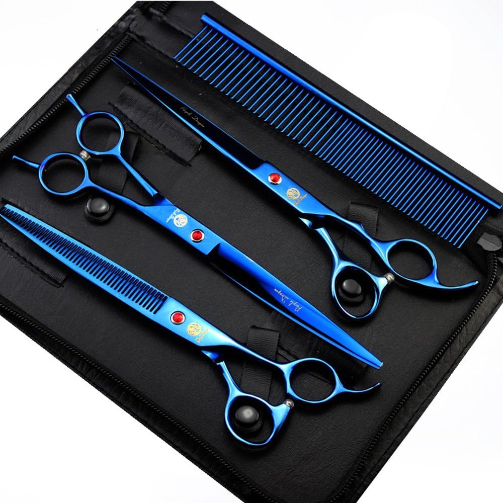 Purple Dragon 8 inch 3 in 1 Professional Pet Grooming Thinning