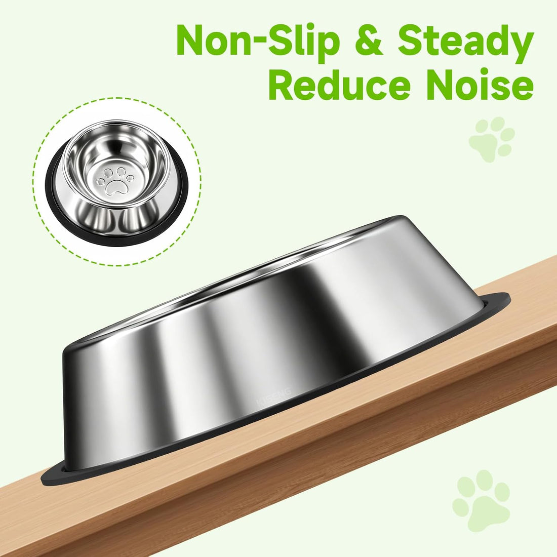 3 Pcs Non-Slip Stainless Steel Small Cat Food Bowls Thicken 7 Oz Cat
