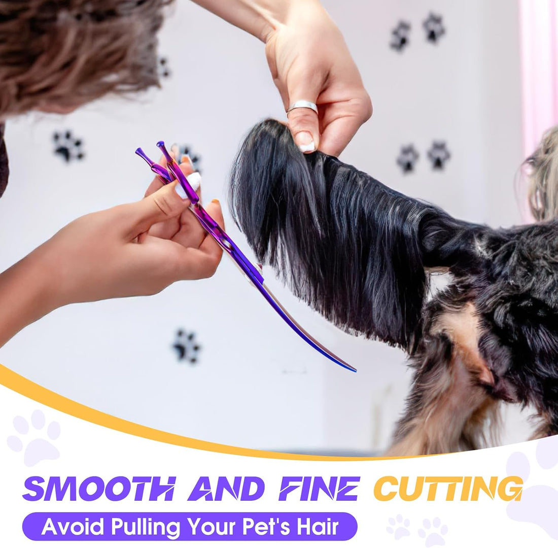 JASON Curved Dog Grooming Scissors