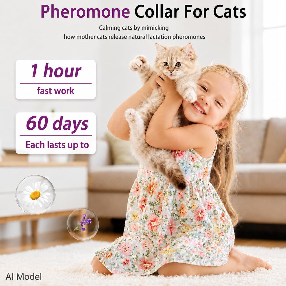 Cat Calming Collars, Pheromone Collar for Cats