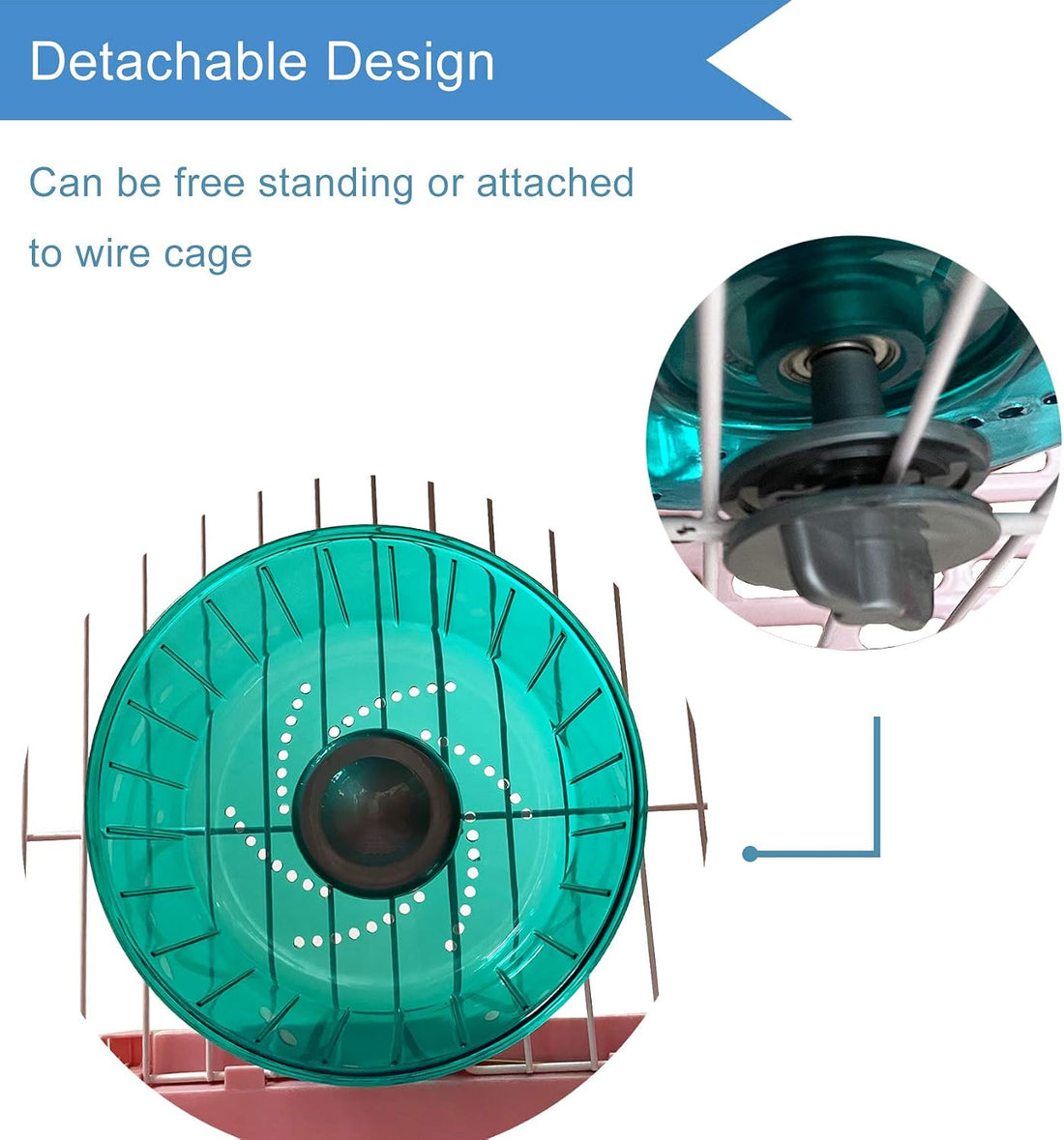 Petest Hamster Exercise Wheel, Silent Spinner Hamster Running Wheels