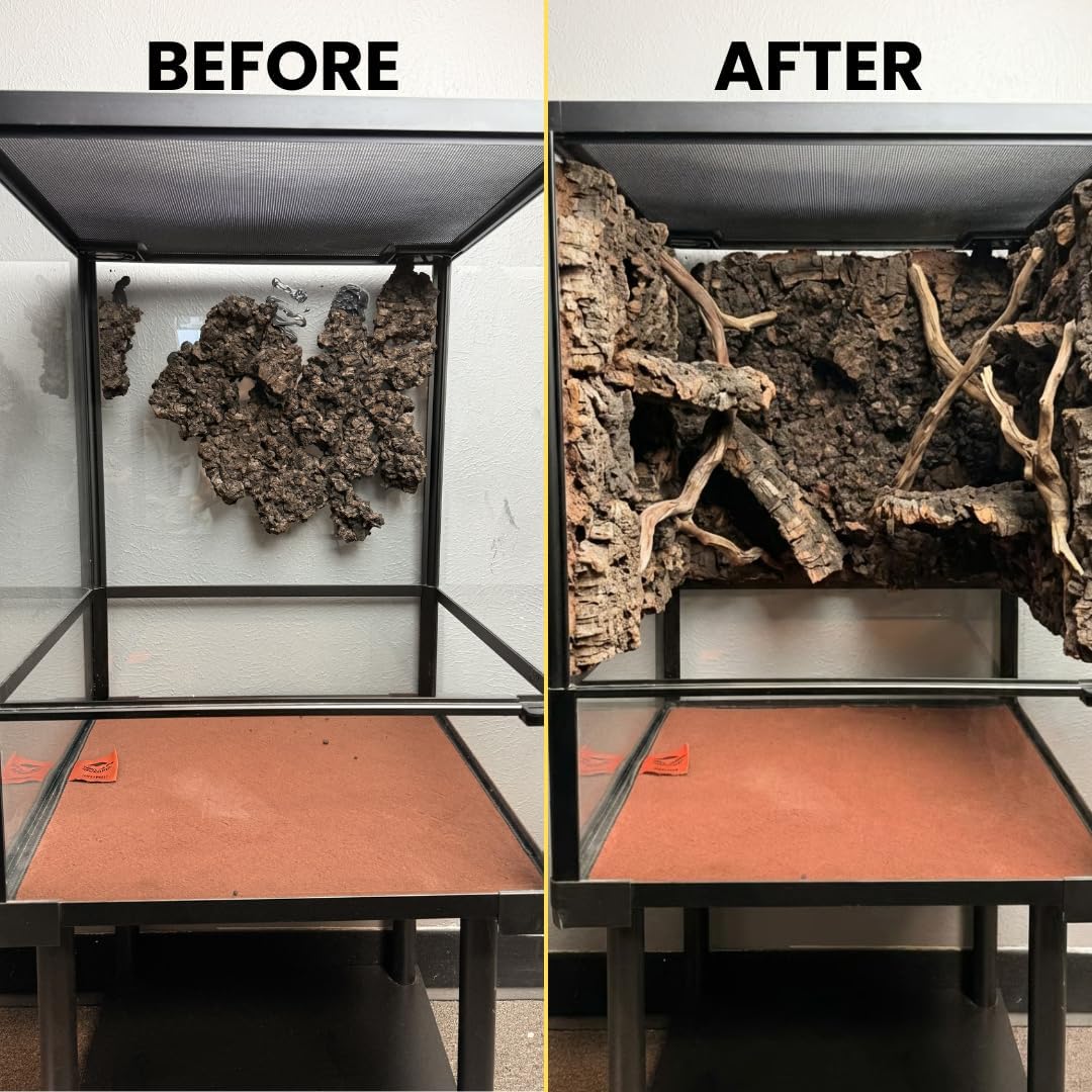 Carbonized Cork Terrarium Background (Med - LG Chunks 12qt)