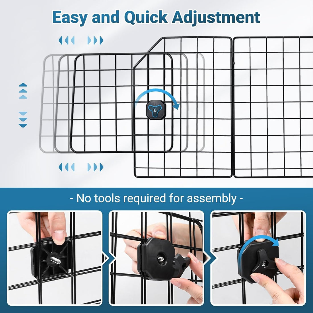 rabbitgoo Dog Car Barrier for SUVs, Adjustable Large Pet Gate