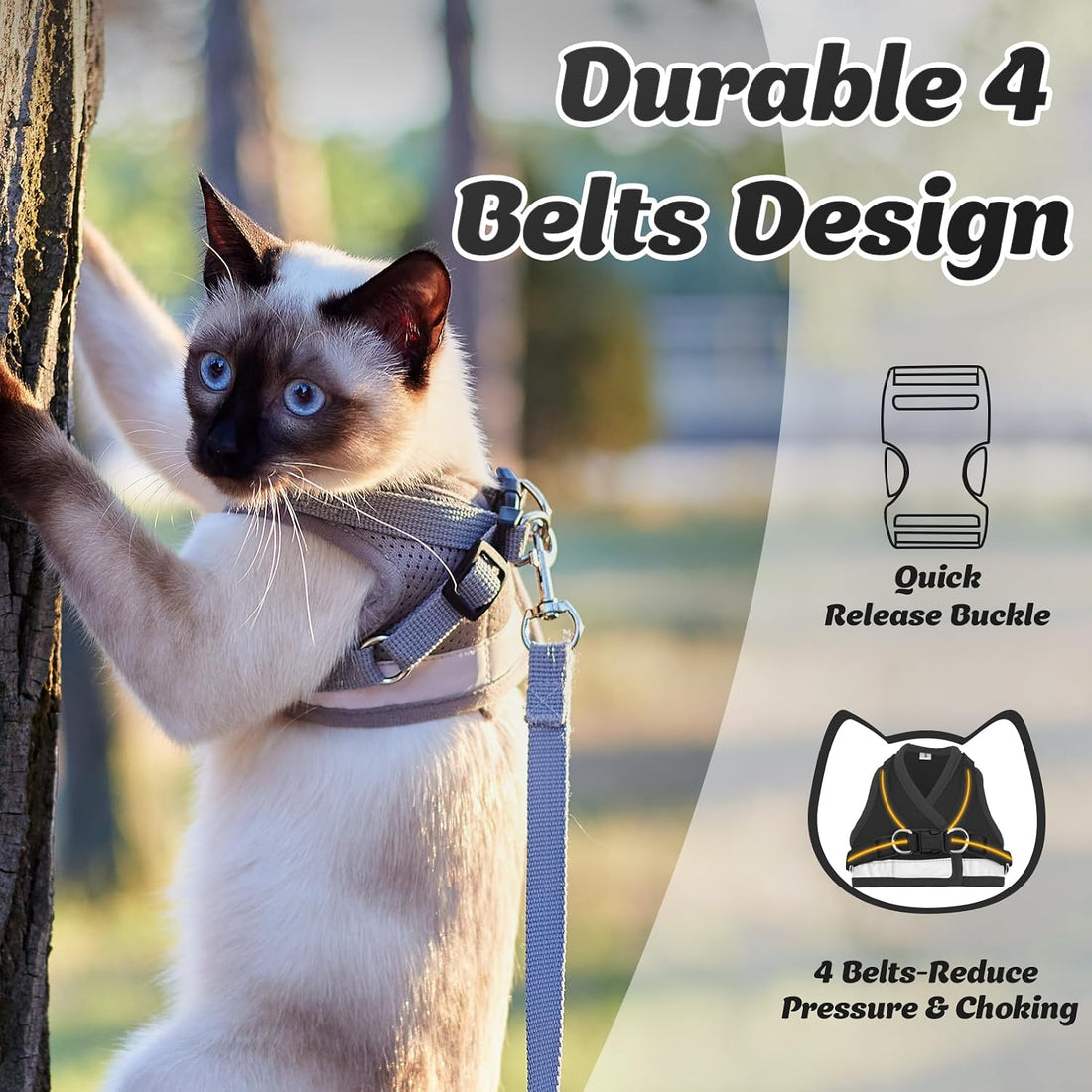 Supet Cat Harness and Leash Set