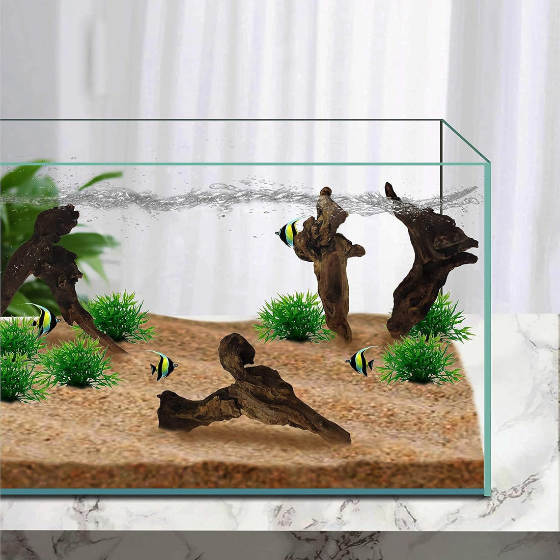 Hamiledyi Driftwood for Aquarium, 10 Pack Small Drift Wood Pieces Bulk