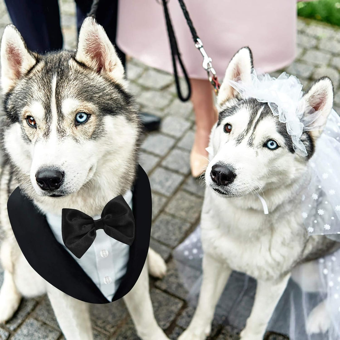 AOFITEE Dog Tuxedo Formal Dog Suit and Bandana Set