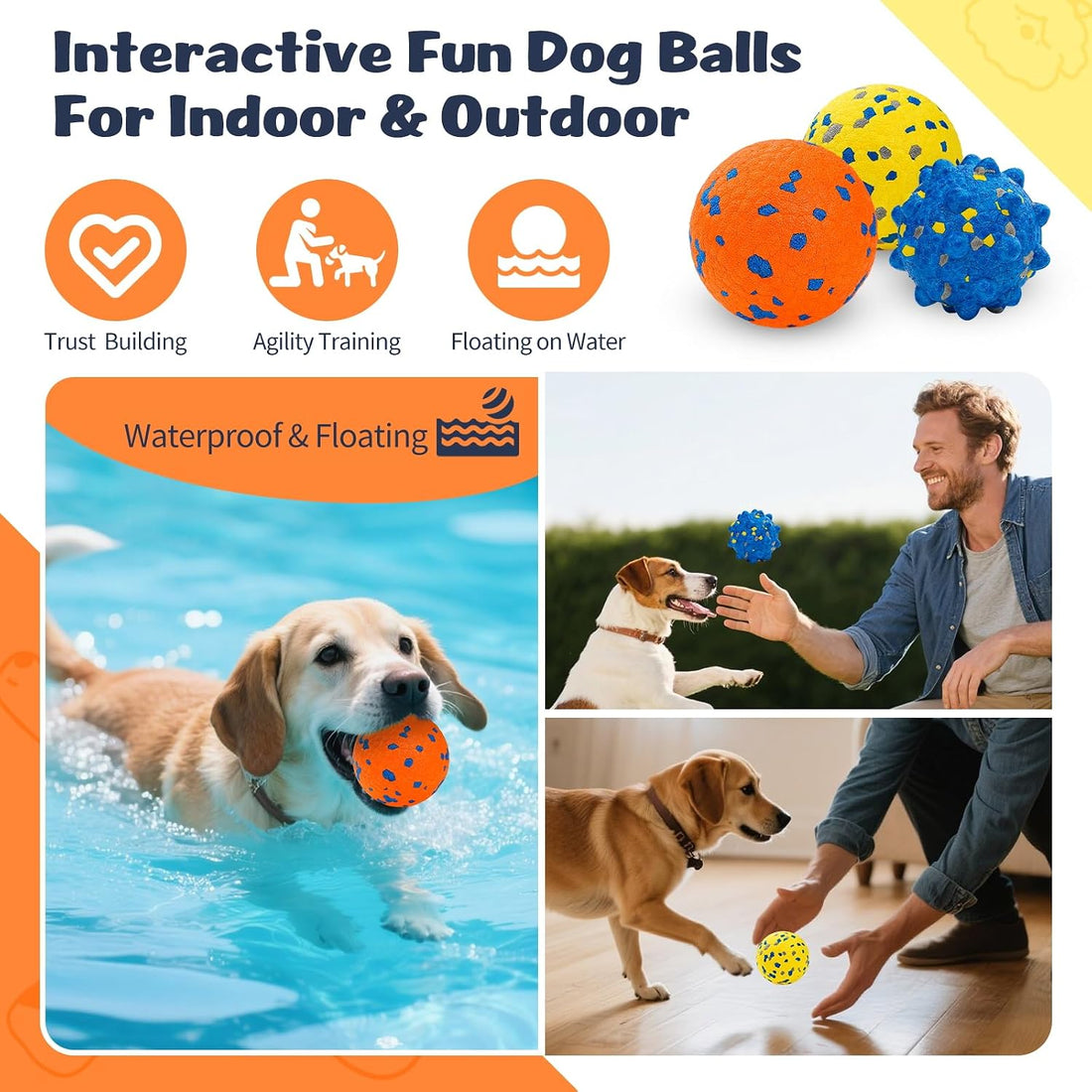 HIPPIH Dog Balls Tennis Balls