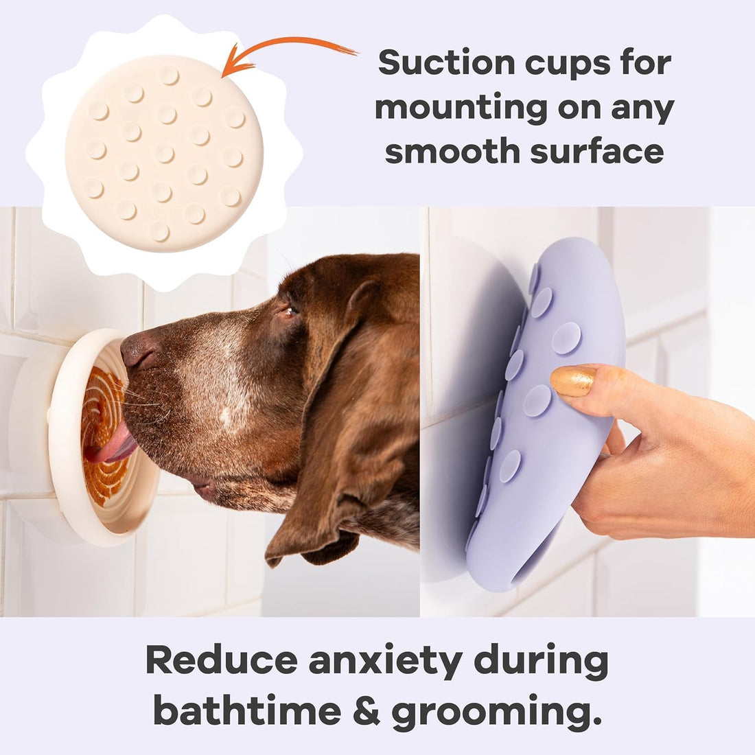 Awoo Lick Dish Silicone Dog & Cat Lick Mat Slow Feeder Dish