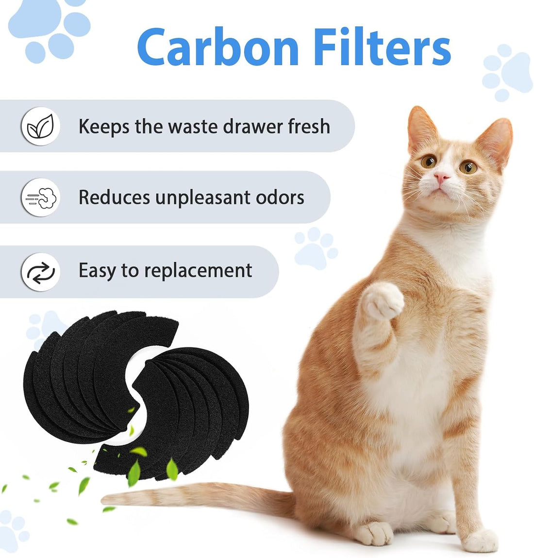Activated Carbon Filters Compatible with LR 4 Cat Litter Box