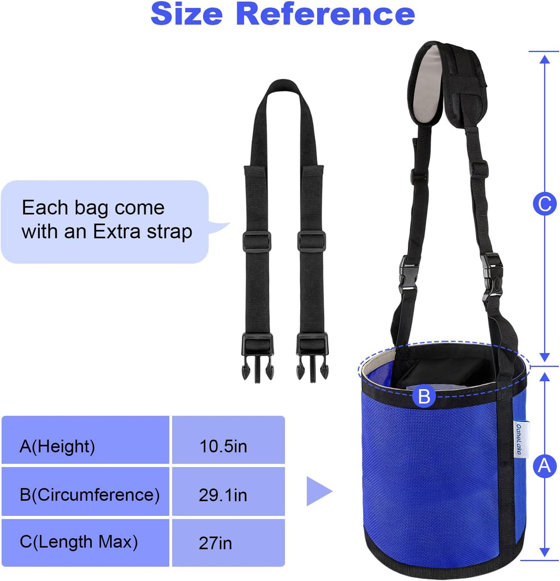 Horse Feed Bag for Grain Pack of 1