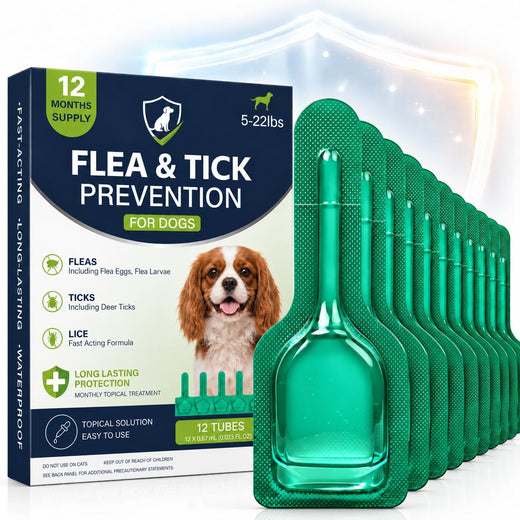 Dog Flea & Tick, Waterproof Topical Preventative for Small Dogs