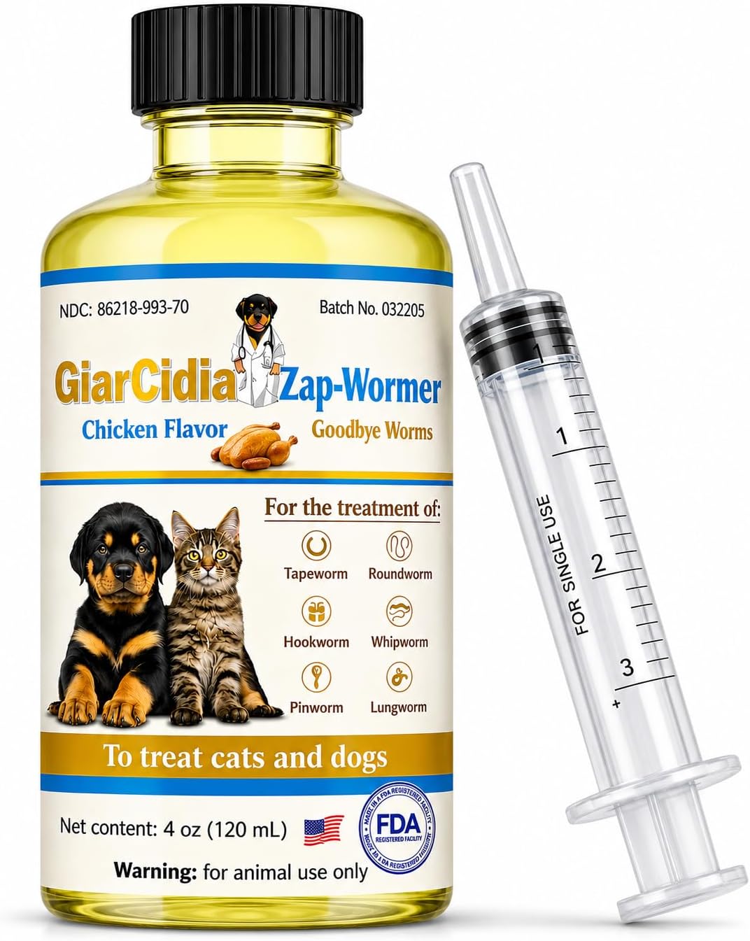 No More Worms in Cats and Dogs- Dewormer for Cats and Dewormer