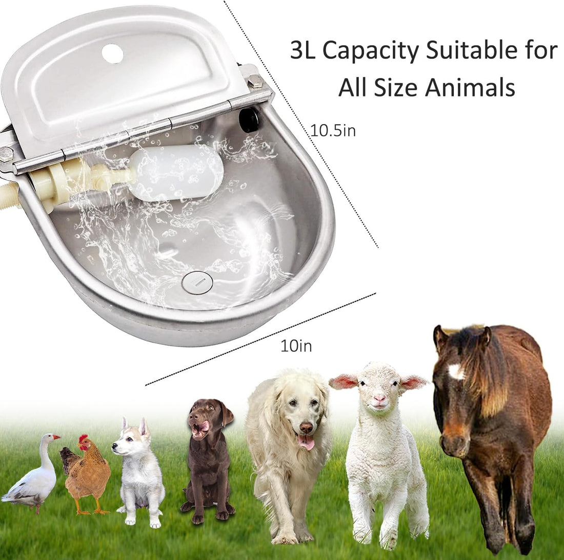 Automatic Water Dispenser Dog Water Bowl 304 Stainless Large Pet
