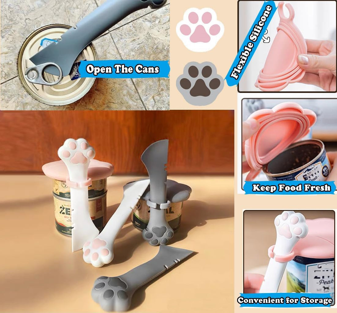 Cat Dog Food Can Lids Spoons