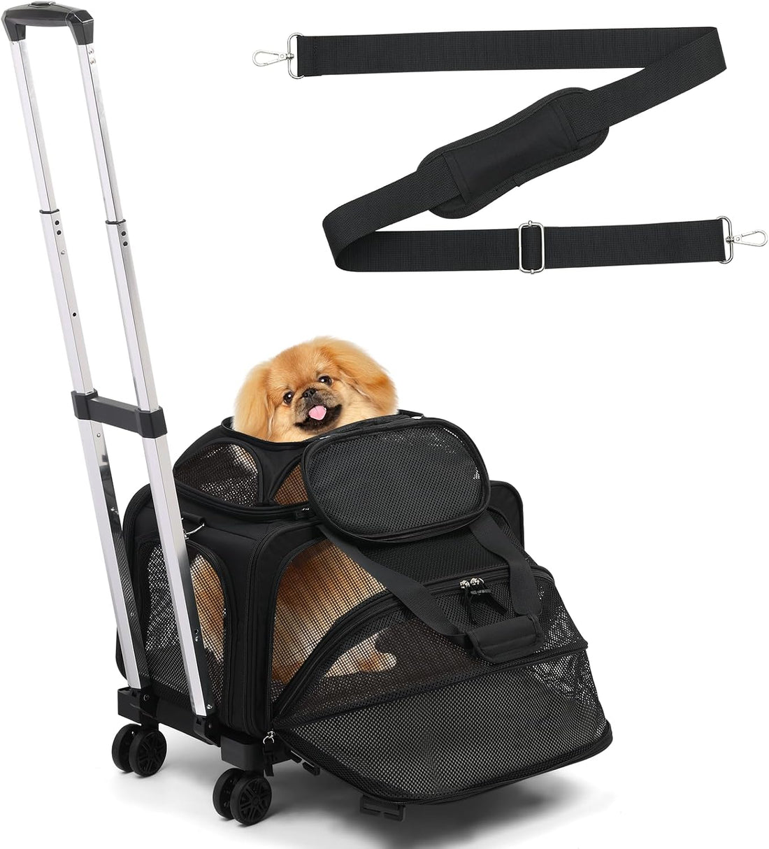 pidipiti 18x11x11 TSA Airline Approved Expandable pet Carrier