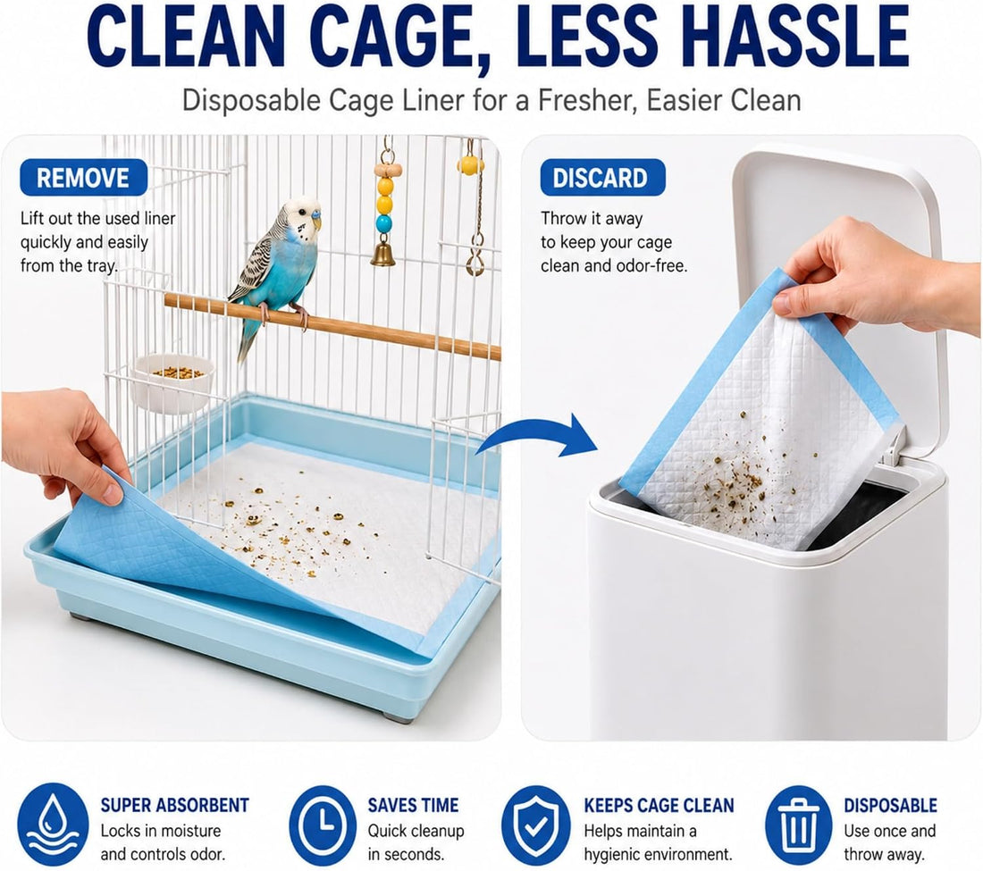 Disposable Bird Cage Liners 23 x 35 Inch