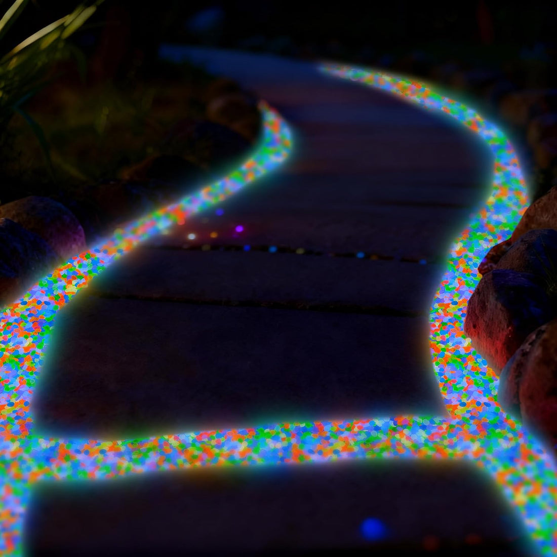 400pcs Glow in the Dark Rocks for Outdoor Garden & Aquarium