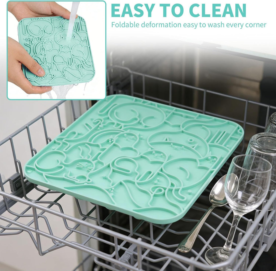 VI-FA Dog & Cat Lick Mat, Slow Feeder Pad with Suction Cups