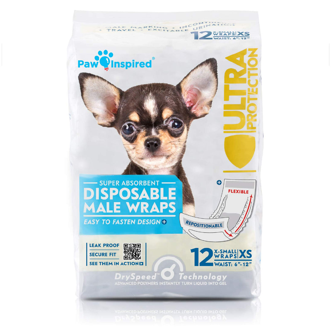 Paw Inspired Disposable Male Dog Wraps