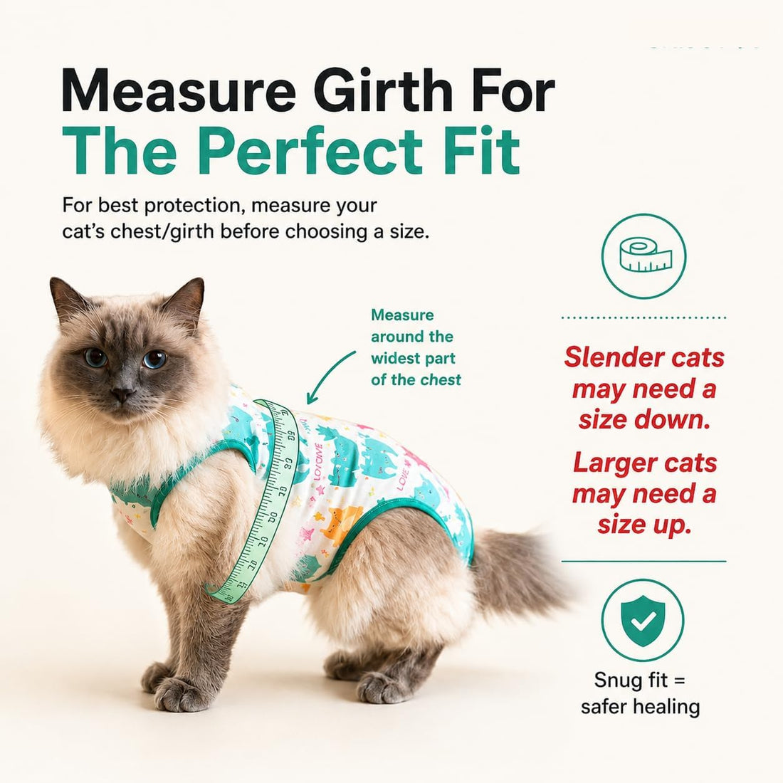 Cat Recovery Suit Surgical Onesie - Post Surgery