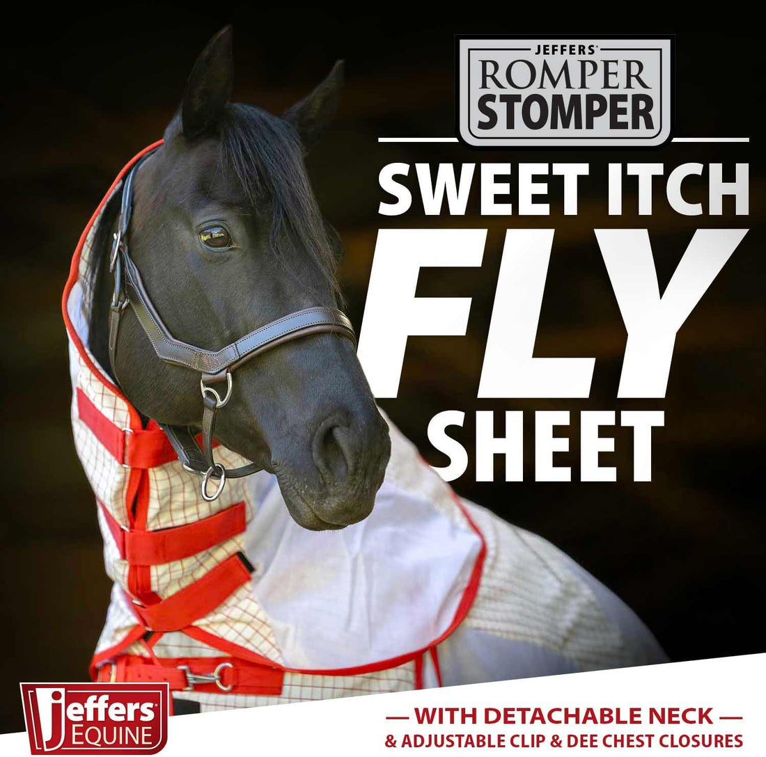 Jeffers Romper Stomper Sweet Itch Fly Sheet for Horses