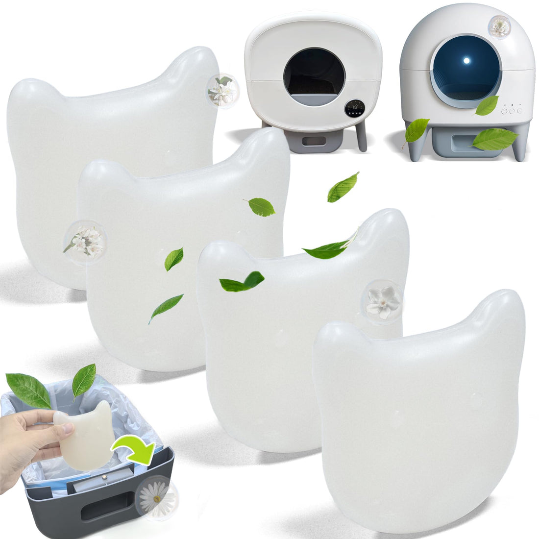 NewKe 4 Pack Deodorizer for Cumrige Self Cleaning Litter Box