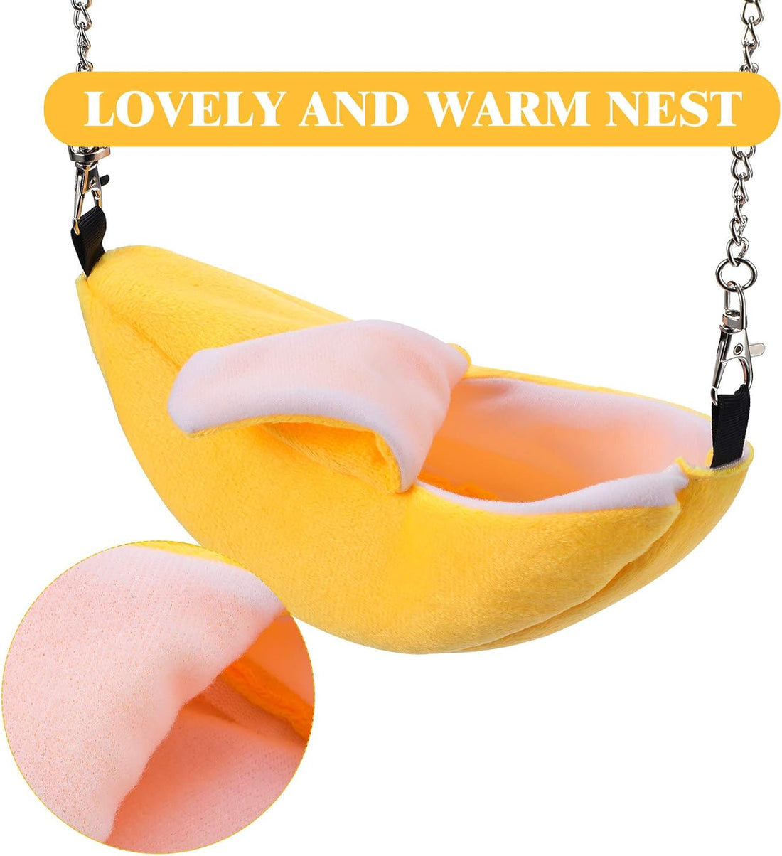 Jetec 2 Pcs Hamster Hammock Hanging Bed for Small Pets