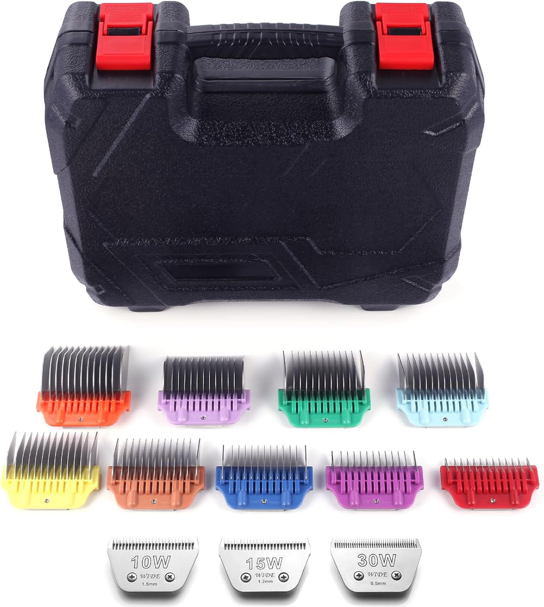 Dog Animal Stainless Steel Wide Clipper Attachment Guard Comb Set