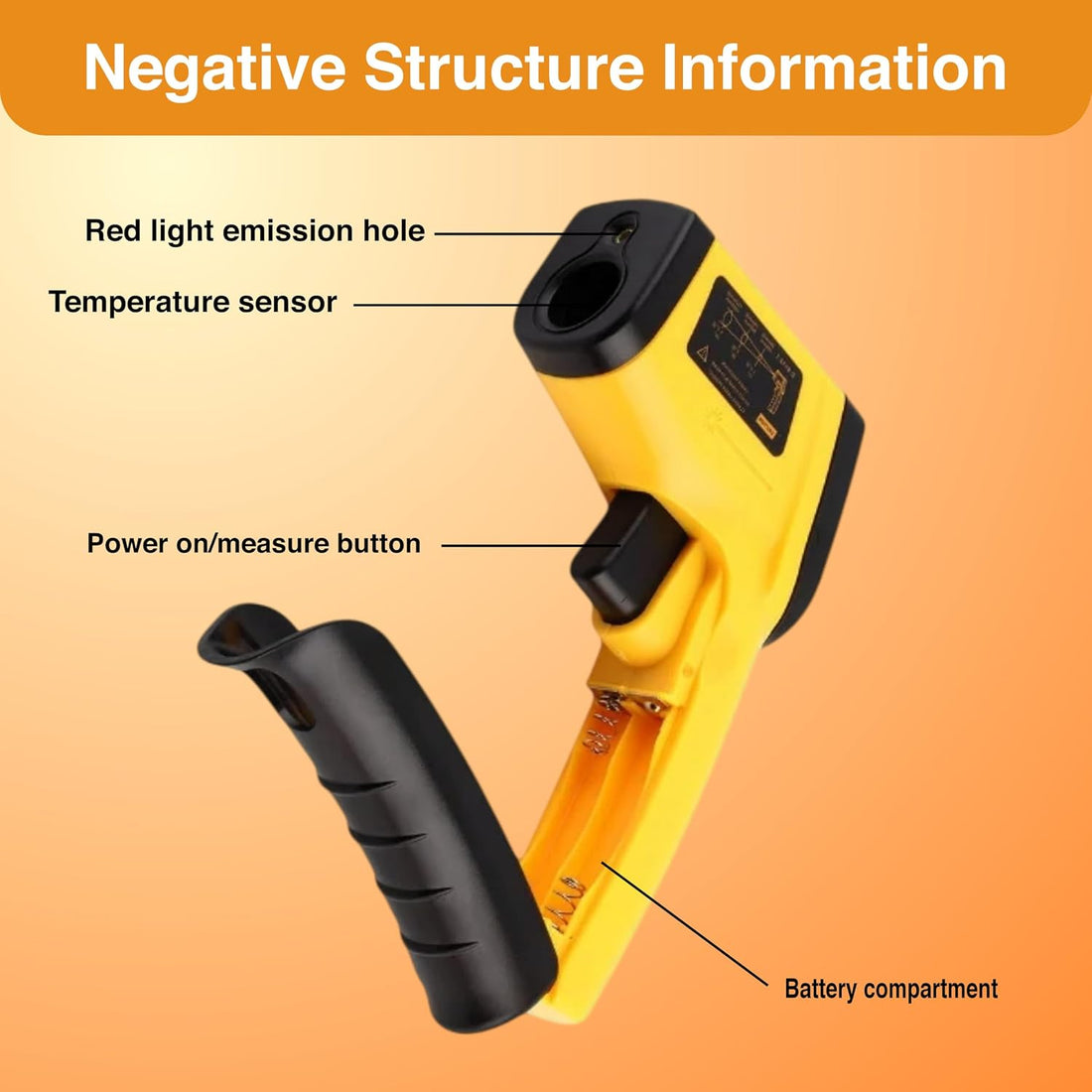 Digital Infrared Thermometer Gun for Reptiles with Red Dot Pointer