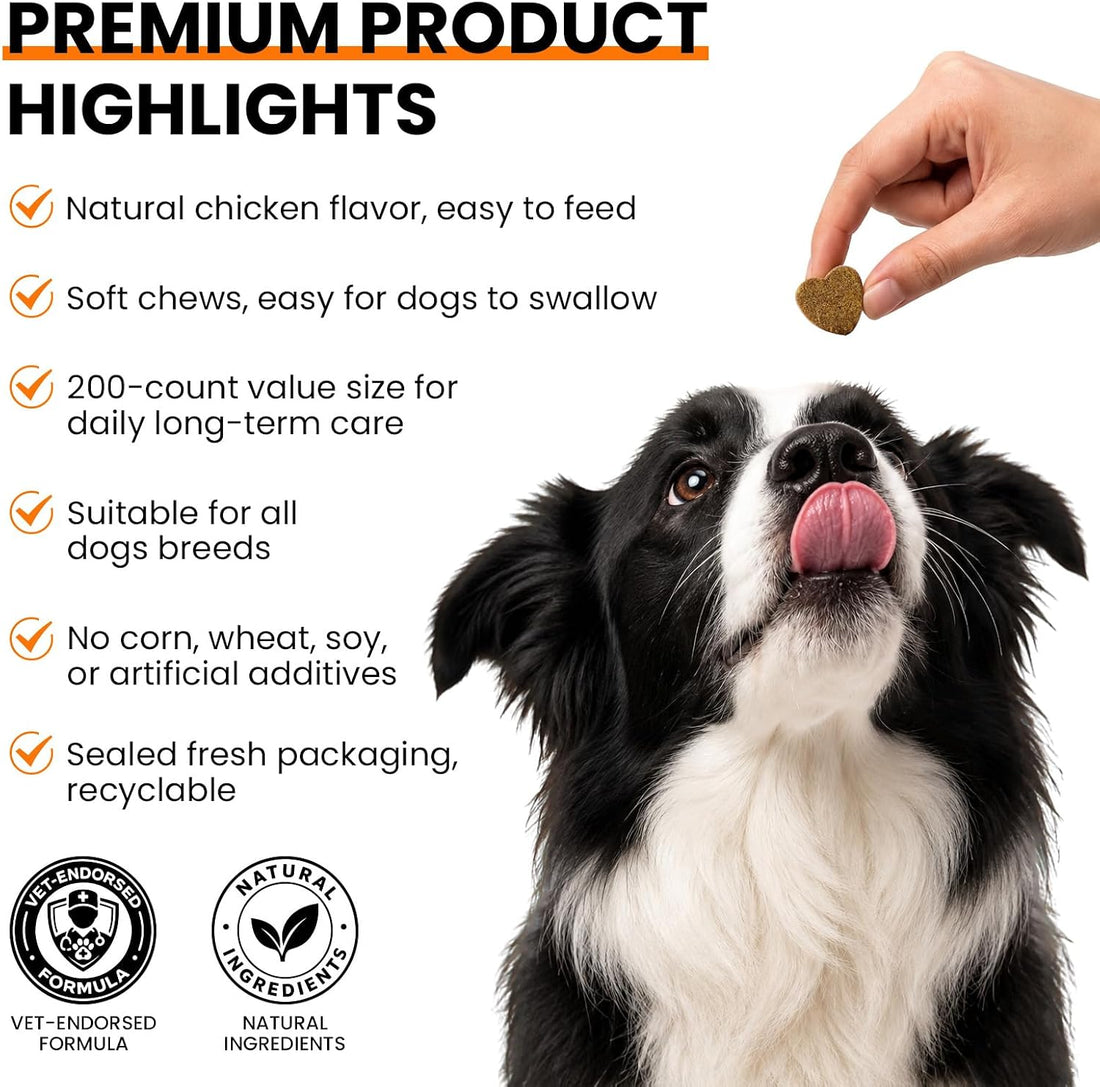 29 in 1 Dog Vitamins and Supplements 200 Ct Advanced Dog Multivitamin