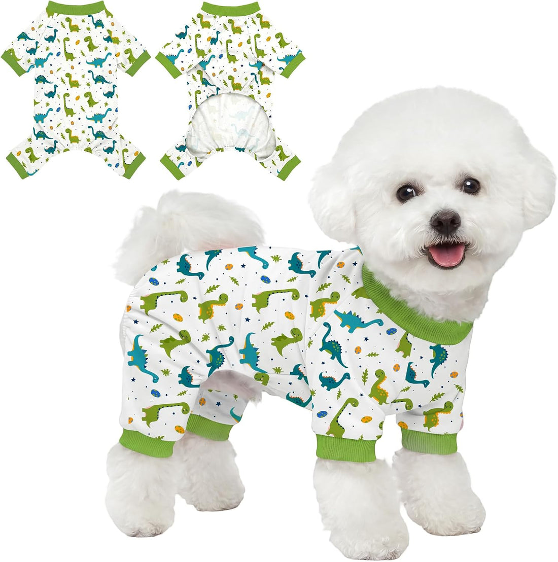 Dog Pajamas for Small Medium Dogs Pjs Pink Bow Dog Onesie Breathable