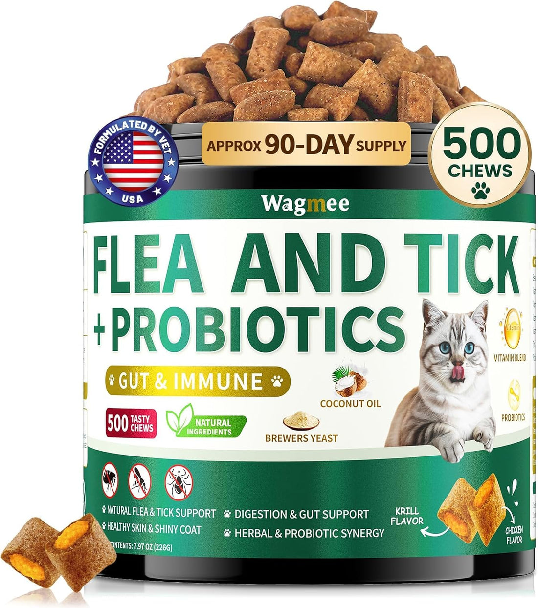 Flea and Tick Prevention for Cats Chews
