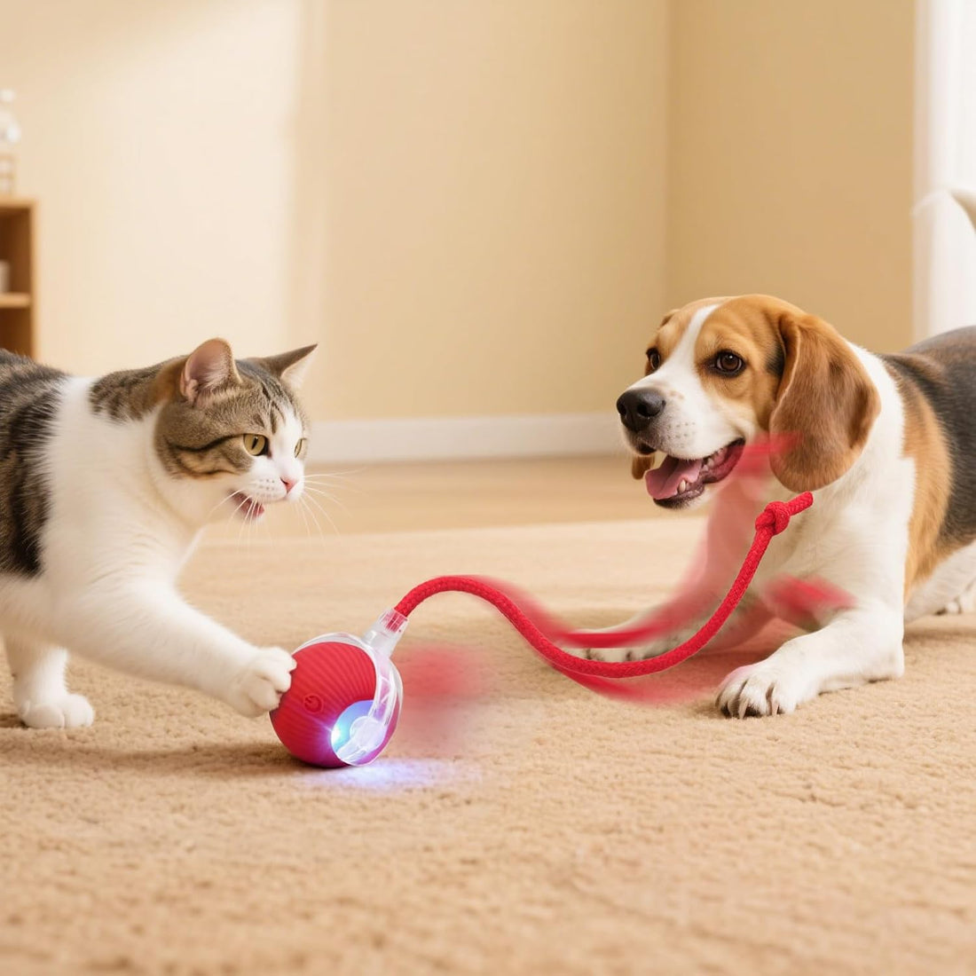 Interactive Automatic Rolling Electronic Stimulation Chase Ball Cat