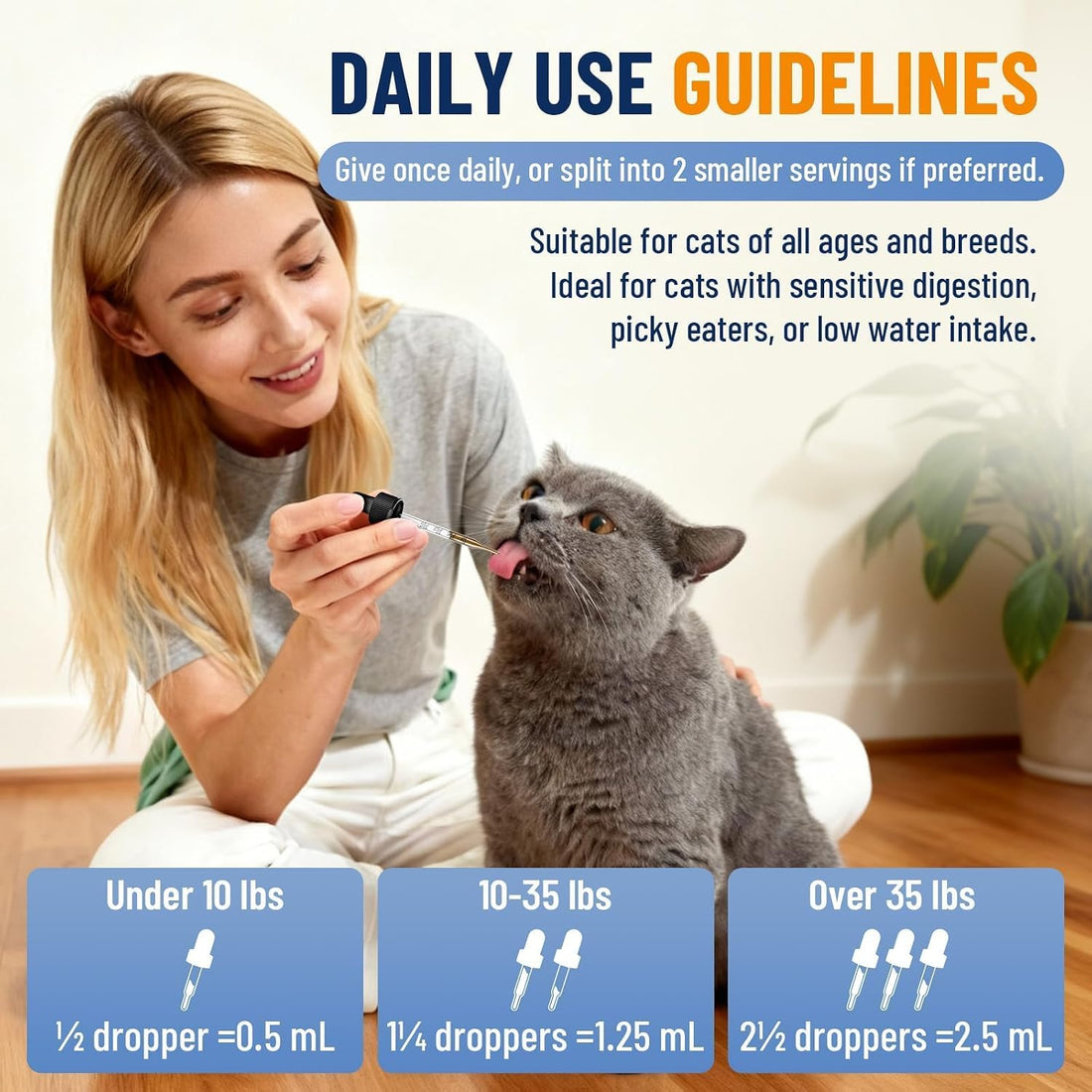 VICSOM Cat Laxative, Cat Constipation Relief Drops, Chicken, 2 Fl Oz