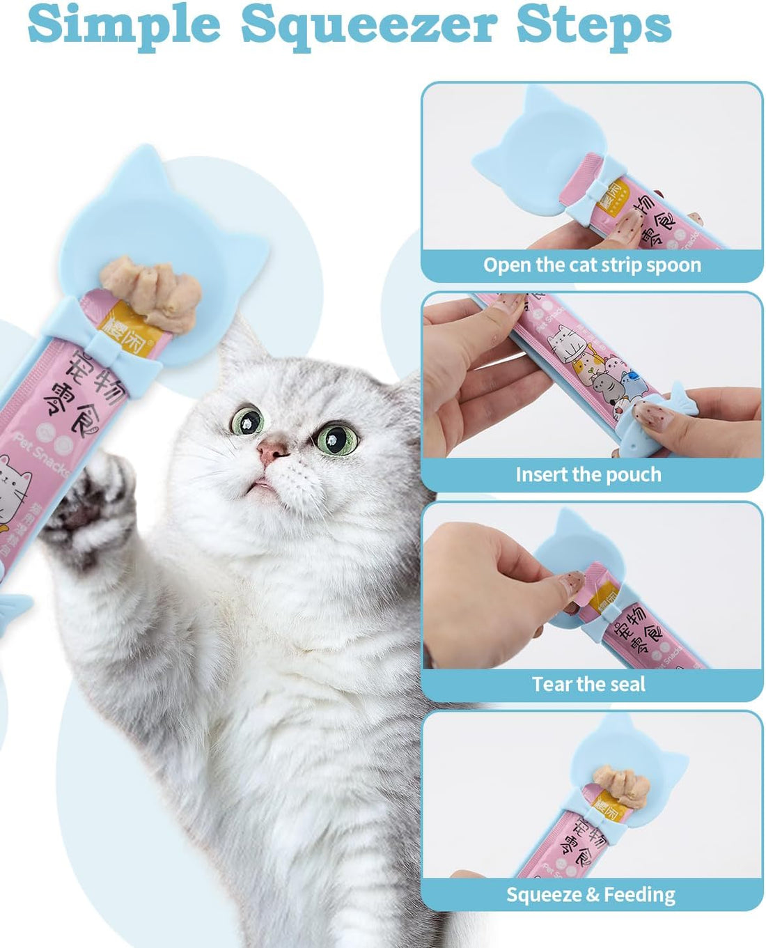 6Pcs Cat Food Can Covers Set, Cat Food Spoon & Can Opener