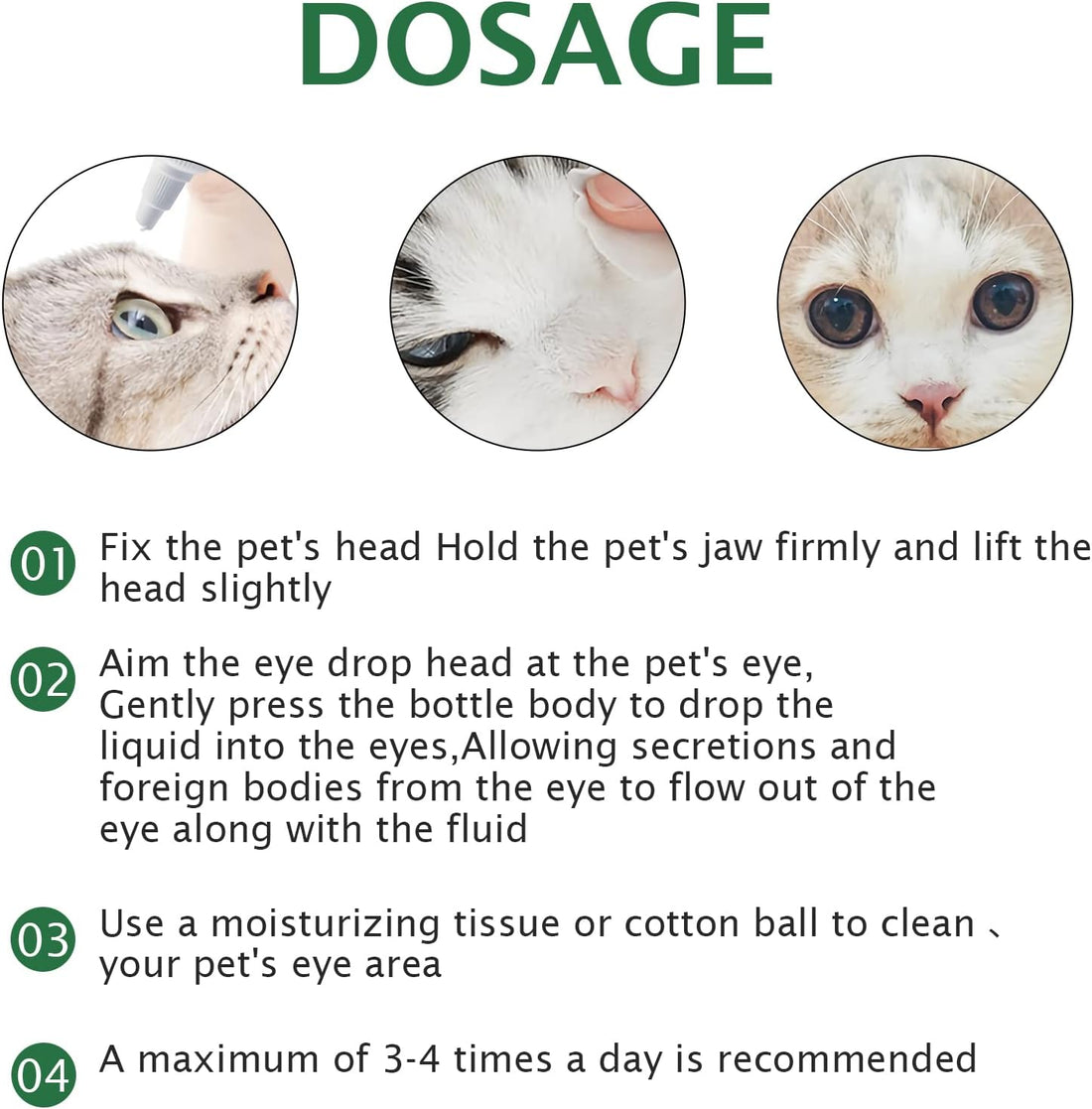 60ML Pet Eye Drops for Dog & Cat Relieve Eyes Itching & Irritation