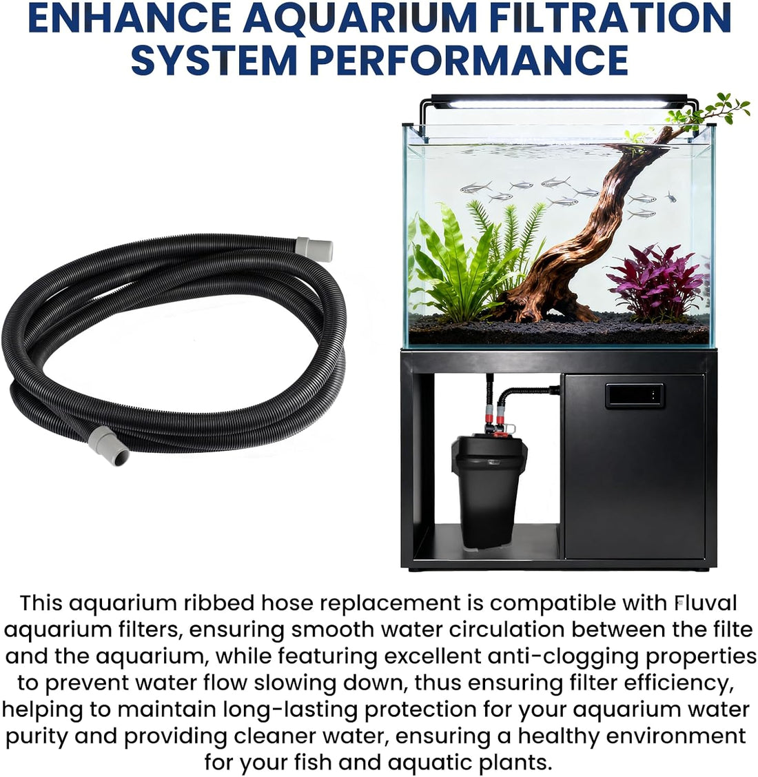 A20015 Ribbed Hosing for Fluval Canister Filter