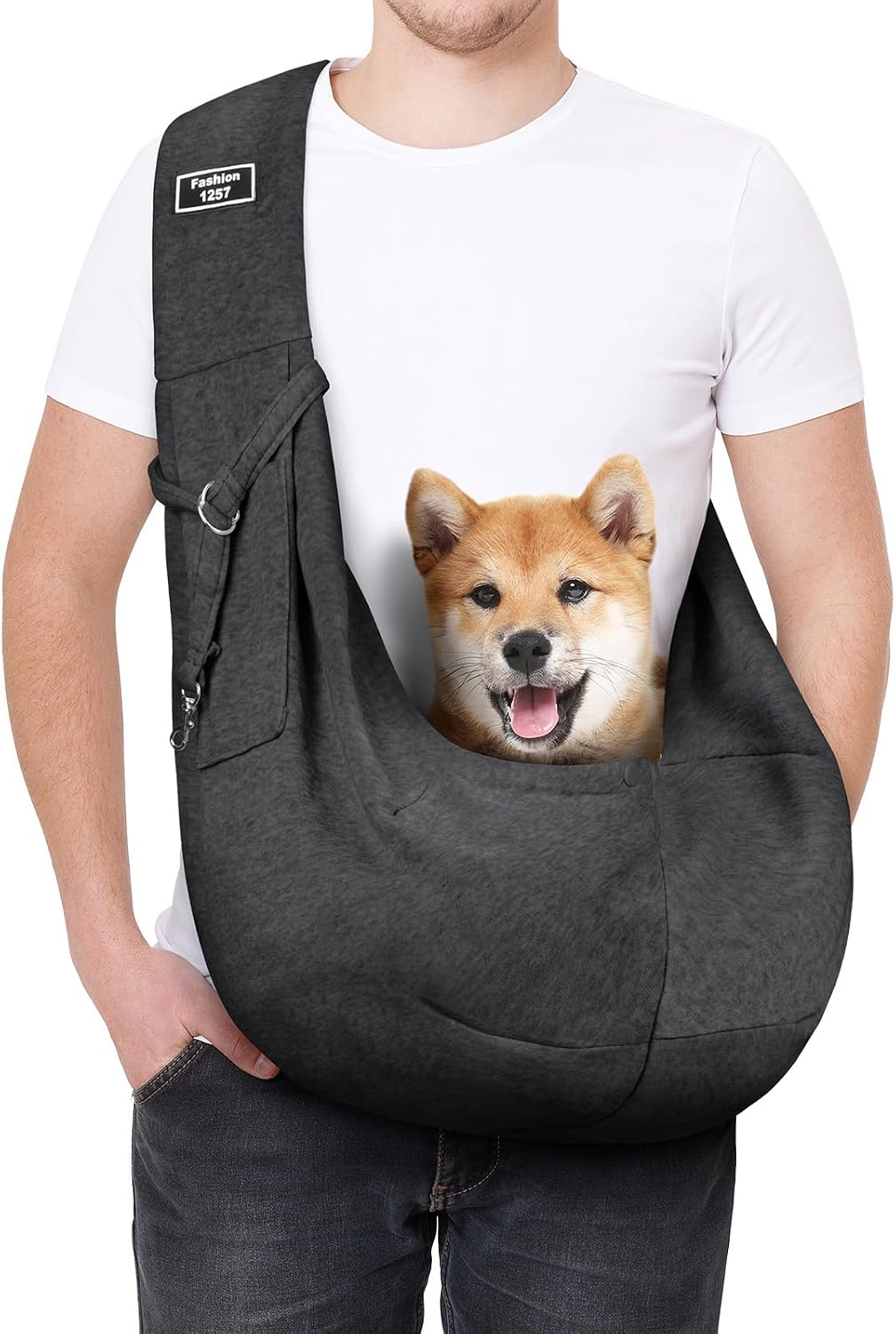 Dog Sling Carrier with Padded Strap