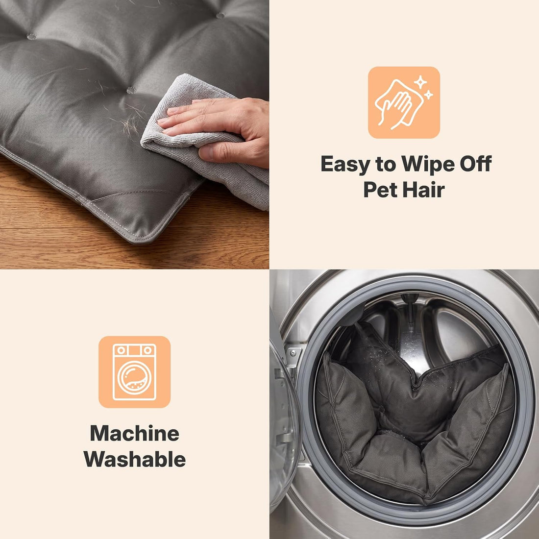 Veehoo Indestructible Dog Bed for Crate, Armored Chew Proof Dog Pad