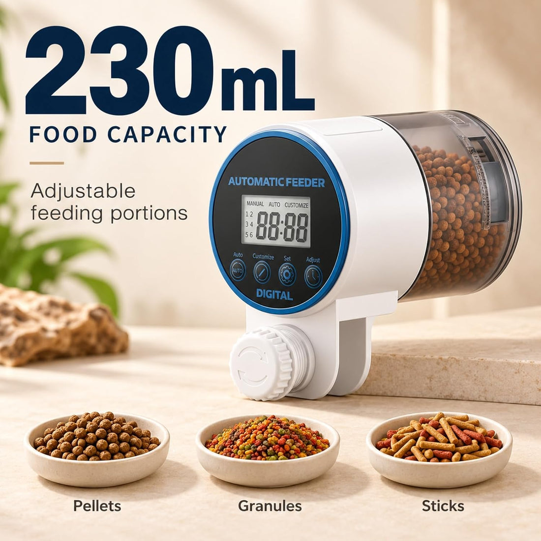 Automatic Fish Feeder with 1080P Camera