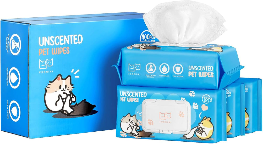 Unscented Pet Wipes - Hypoallergenic