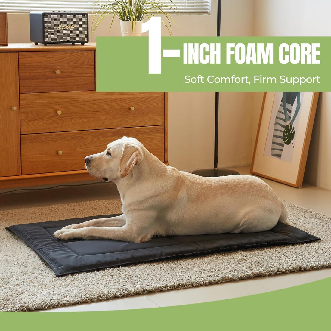 Chew Proof Indestructible Dog Bed, Durable Dog Crate Pad, X-Large