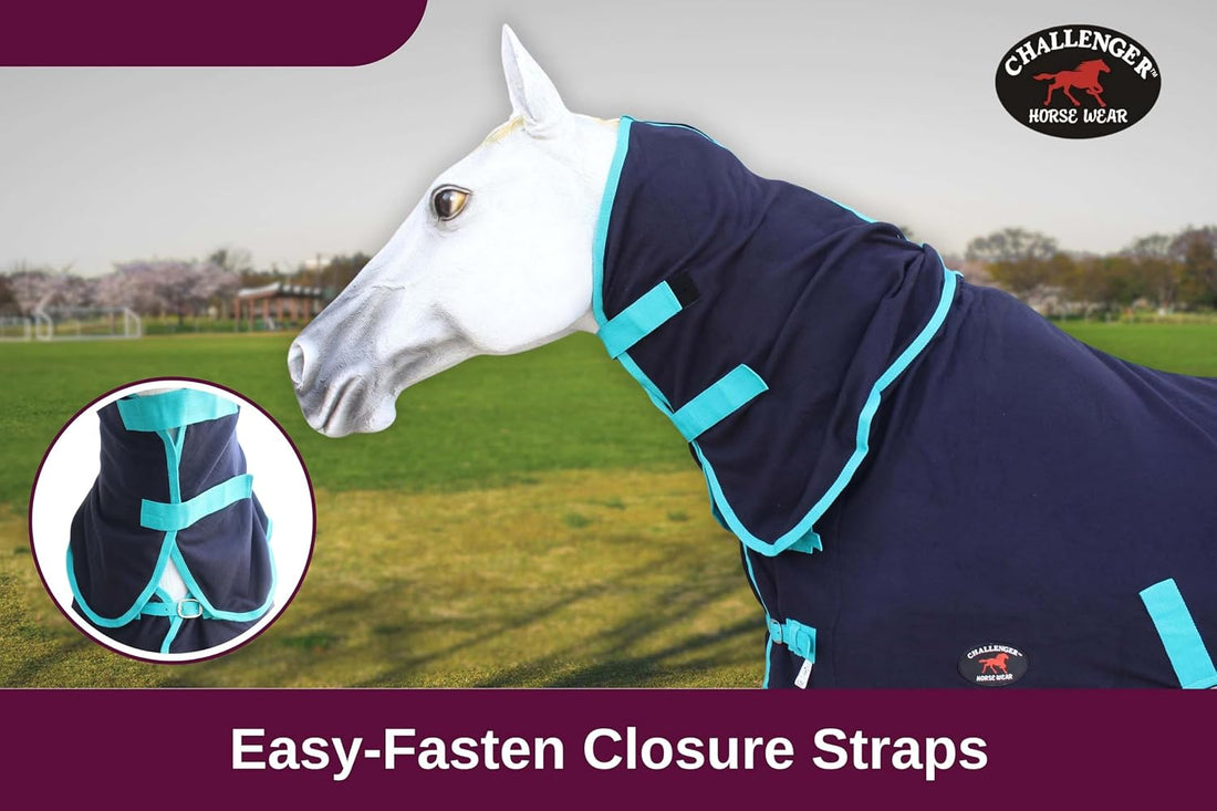 Challenger Horse Sheet Polar Fleece Cooler Exercise Blanket Wicks
