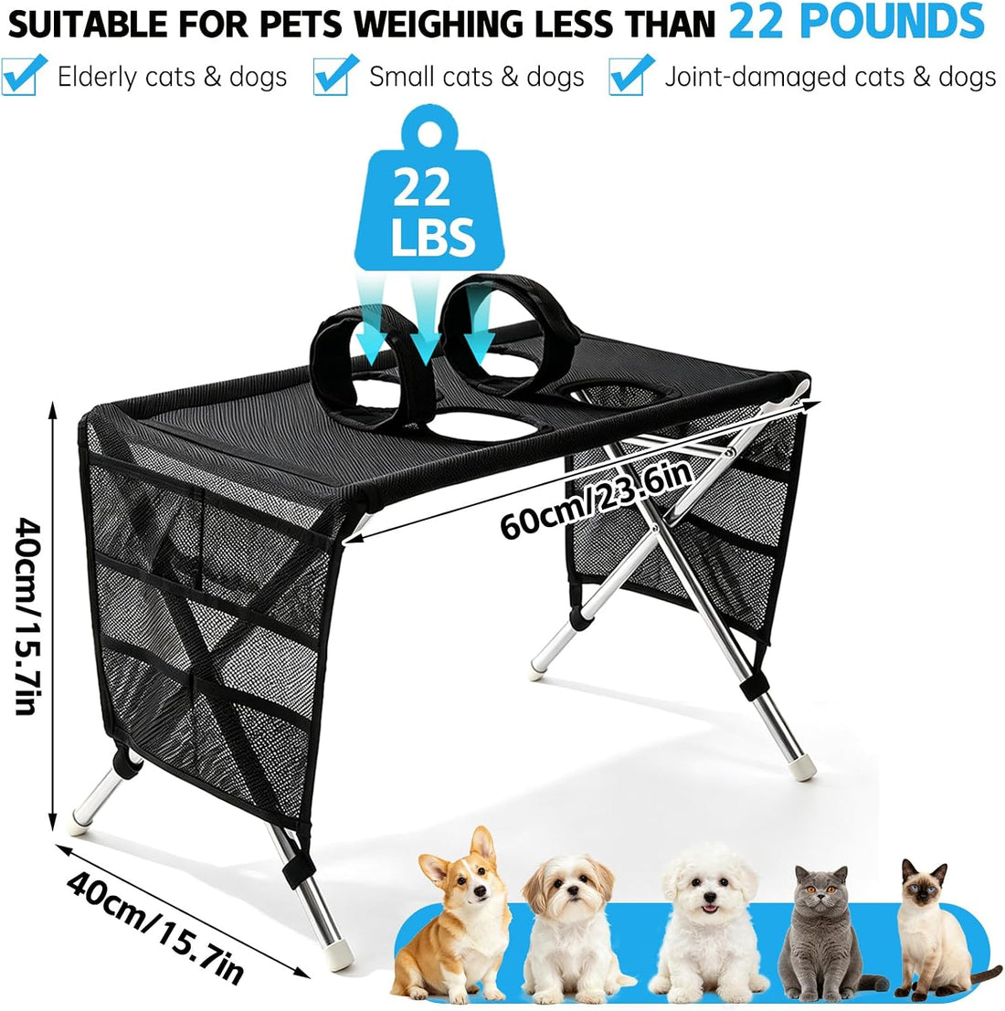 Pet Grooming Hammock for Small Dogs Cats,Joint Protection Restraint